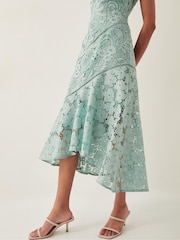 Monsoon Green Gianna Sleeveless Lace Midi Dress - Image 2 of 5