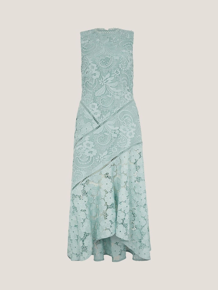 Monsoon Green Gianna Sleeveless Lace Midi Dress - Image 5 of 5 Monsoon Green Gianna Sleeveless Lace Midi Dress - Image 5 of 5