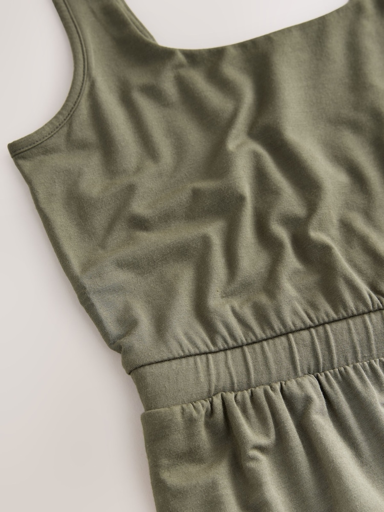 Verde caqui - Mono de punto - Imagen 6 de 6