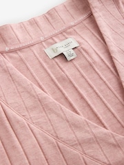 B by Ted Baker Pink Marl Viscose Blend Lounge Cardigan - Image 7 of 11