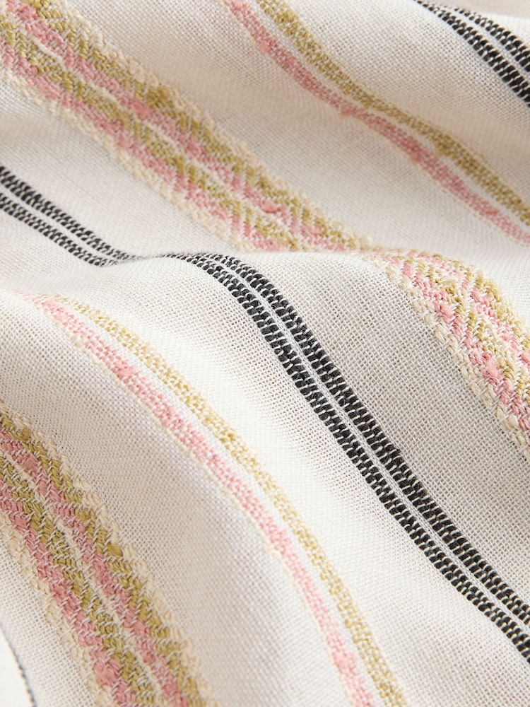 Peach Pink Wide Leg Summer Trousers - Image 3 of 3