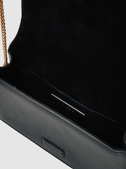 Reiss Black Talia Leather Chain-Strap Shoulder Bag - Image 6 of 6