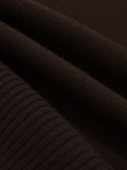 Chocolate marrom - Reiss Brooklyn Wool-Cashmere Roll-Neck Jumper - Imagem 6 de 6