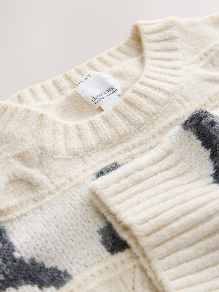 White/Black Bow Knitted Jumper - Image 11 of 11