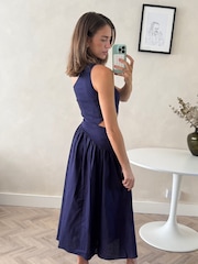 Style Cheat Blue Jasmine One Shoulder Cutout Dress - Image 2 of 4