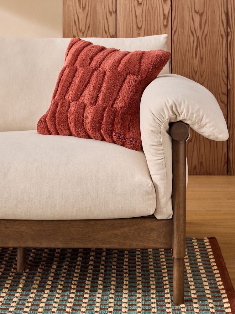 MADE.COM Natural Stone Woven Slub Plain Solen Sofa - Image 2 of 4 MADE.COM Natural Stone Woven Slub Plain Solen Sofa - Image 2 of 4