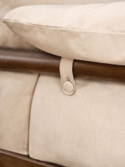 MADE.COM Natural Stone Woven Slub Plain Solen Sofa - Image 3 of 4