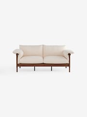 MADE.COM Natural Stone Woven Slub Plain Solen Sofa - Image 4 of 4