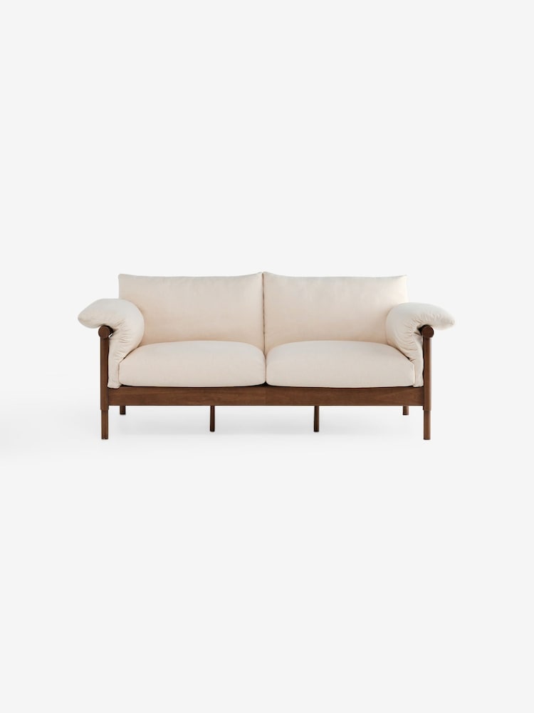 MADE.COM Natural Stone Woven Slub Plain Solen Sofa - Image 4 of 4 MADE.COM Natural Stone Woven Slub Plain Solen Sofa - Image 4 of 4