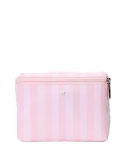 Victoria's Secret Heritage Stripe Pink Packable Tote Bag - Image 1 of 4