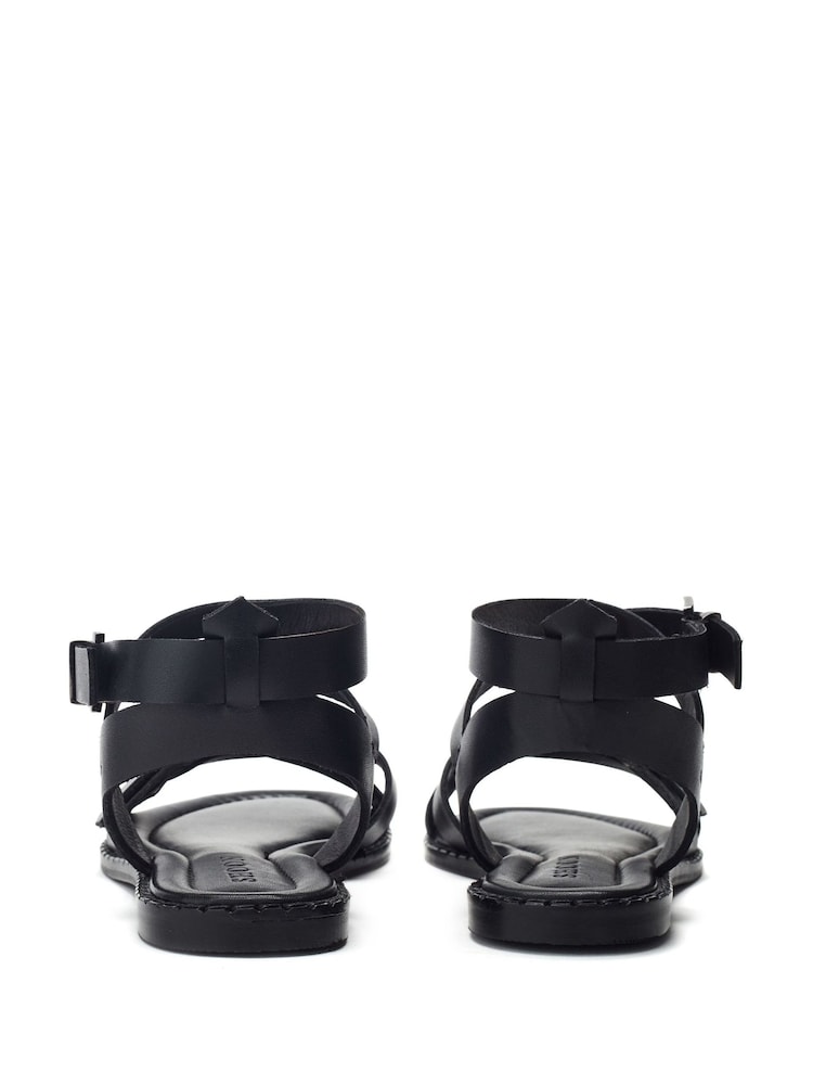 Moda in Pelle Broderie Hem Cheesecloth Sandals - Image 2 of 4
