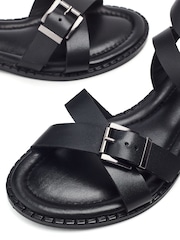 Moda in Pelle Broderie Hem Cheesecloth Sandals - Image 4 of 4