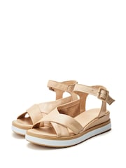 Moda in Pelle Grey Meade Sporty Hybrid Cross Strap Sandals - Image 2 of 4