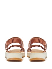 Moda in Pelle Inked Sporty Softee Brown Sandals - Image 3 of 4
