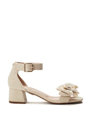 Moda in Pelle Natural Kenna Two Part Comfort Sandals With Bow - Imagen 2 de 5