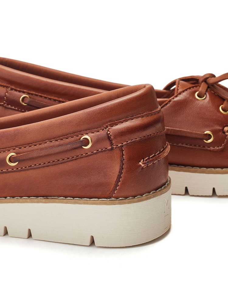 Moda in Pelle Everlyna Sporty Sole Boat Brown Shoes - Slika 4 iz 4