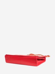 Chanel Red Quilted Lambskin Cross-Body Bag - Image 4 of 10
