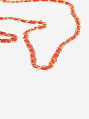 Chanel Red Quilted Lambskin Cross-Body Bag - Image 6 of 10