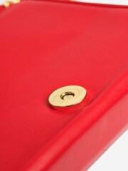 Chanel Red Quilted Lambskin Cross-Body Bag - Image 8 of 10