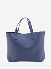 Saint Laurent Blue Toy Shopping Leather Tote Bag - Image 2 of 10