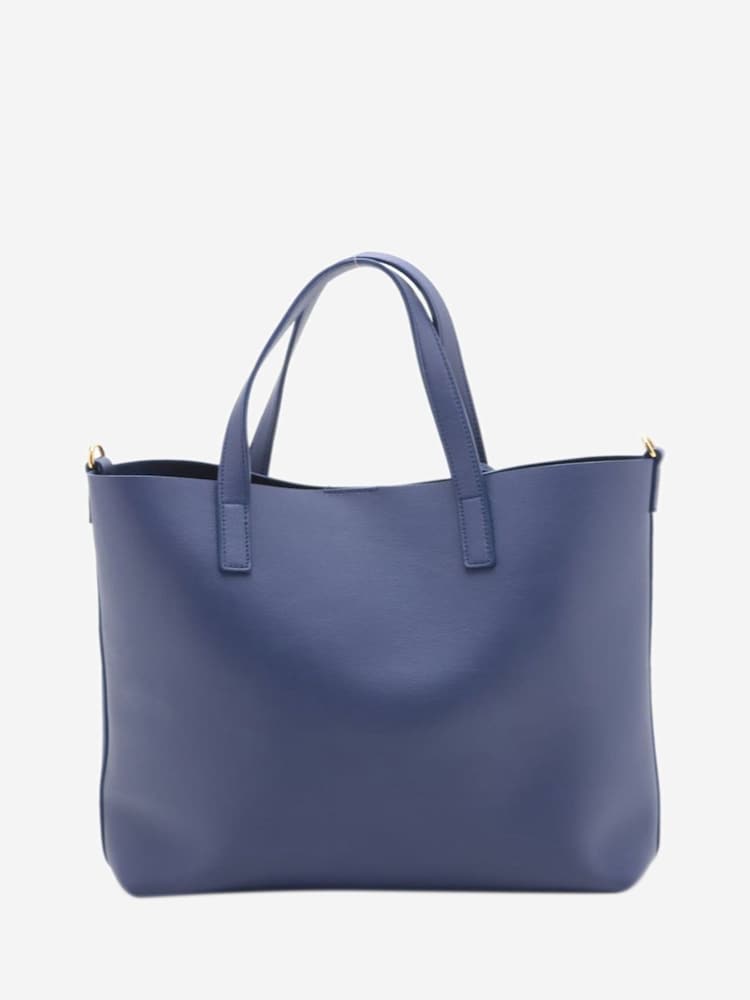 Saint Laurent Blue Toy Shopping Leather Tote Bag - Image 2 of 10
