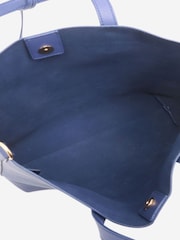 Saint Laurent Blue Toy Shopping Leather Tote Bag - Image 7 of 10