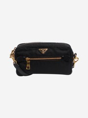 Prada Black Tessuto Nylon Pouch Bag - Image 7 of 8