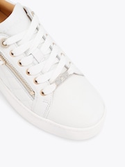 Carvela White Connected Zip Trainers - Image 5 of 5