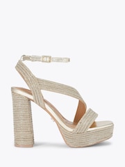 Carvela Gold Gala Platform Jewel Sandals - Image 1 of 4