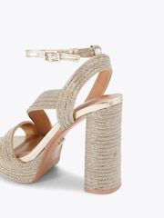 Carvela Gold Gala Platform Jewel Sandals - Image 4 of 4