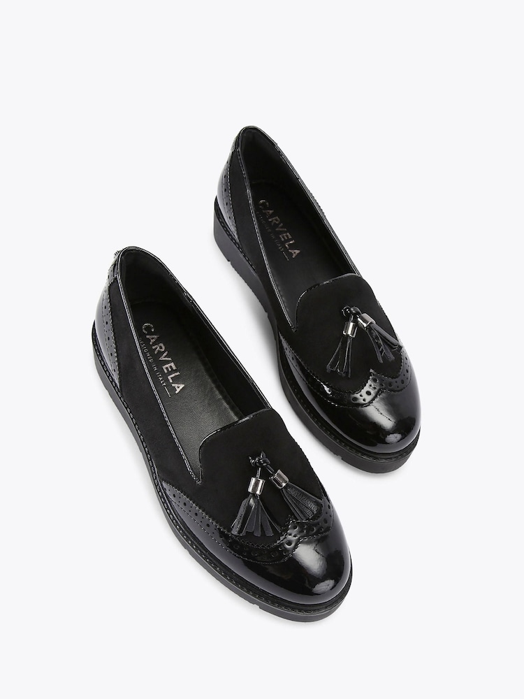 Carvela Brogue Black Shoes - Image 2 of 4