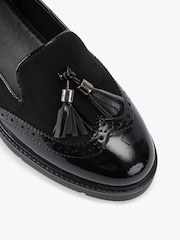Carvela Black Brogue Shoes - Image 5 of 5