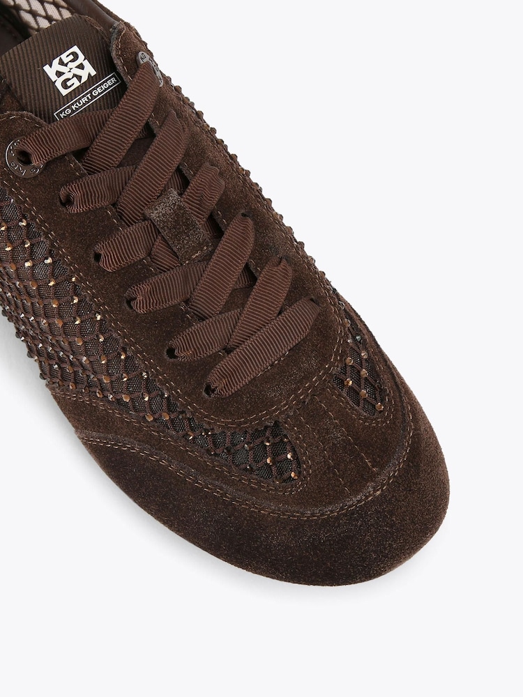 KG Kurt Geiger Brown Listen Trainers - Image 4 of 4