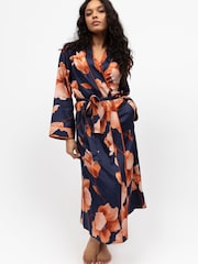 Fable and Eve Blue Long Sleeve Dressing Gown - Image 1 of 4