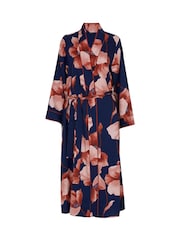 Fable and Eve Blue Long Sleeve Dressing Gown - Image 4 of 4