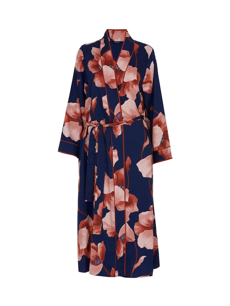 Fable and Eve Blue Long Sleeve Dressing Gown - Image 4 of 4
