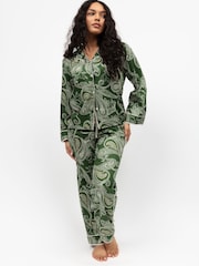 Fable and Eve Green Long Sleeve Pyjamas Set - Image 1 of 4