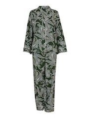 Fable and Eve Green Long Sleeve Pyjamas Set - Image 4 of 4