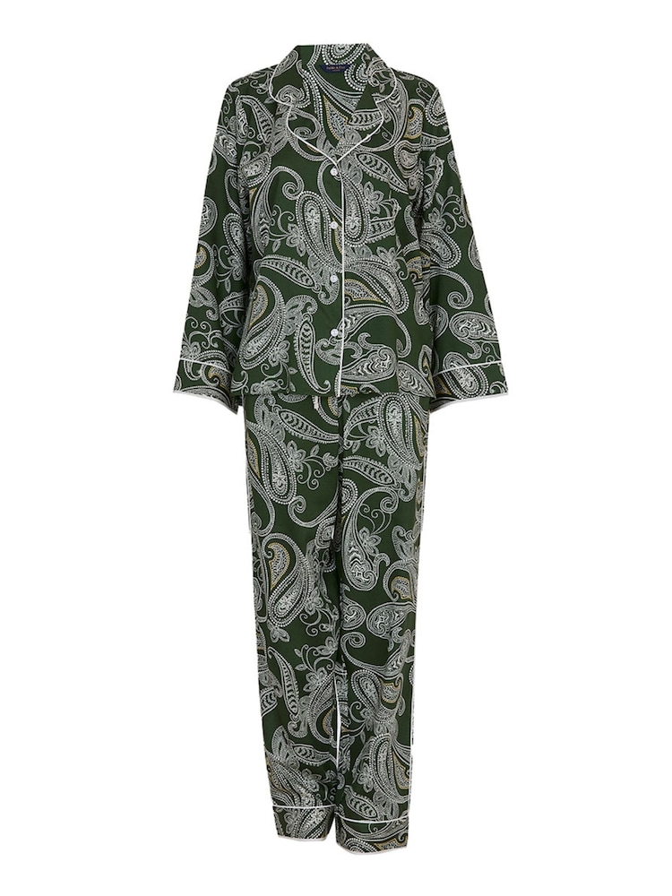 Fable and Eve Green Long Sleeve Pyjamas Set - Image 4 of 4 Fable and Eve Green Long Sleeve Pyjamas Set - Image 4 of 4