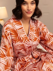 Fable and Eve Orange Long Sleeve Dressing Gown - Image 3 of 4