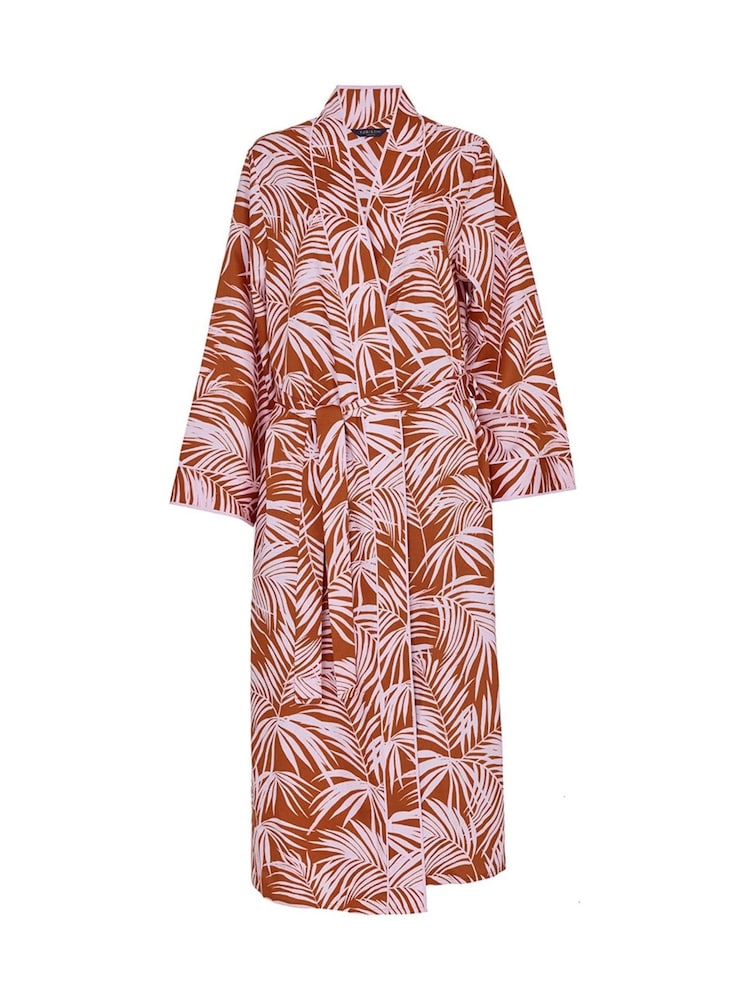 Fable and Eve Orange Long Sleeve Dressing Gown - Image 4 of 4