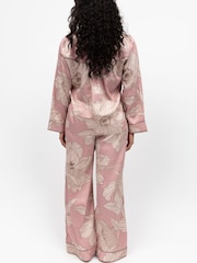 Fable and Eve Pink Wide Leg Long Sleeve Pyjamas Set - Image 2 of 4