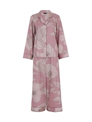 Fable and Eve Pink Wide Leg Long Sleeve Pyjamas Set - Image 4 of 4