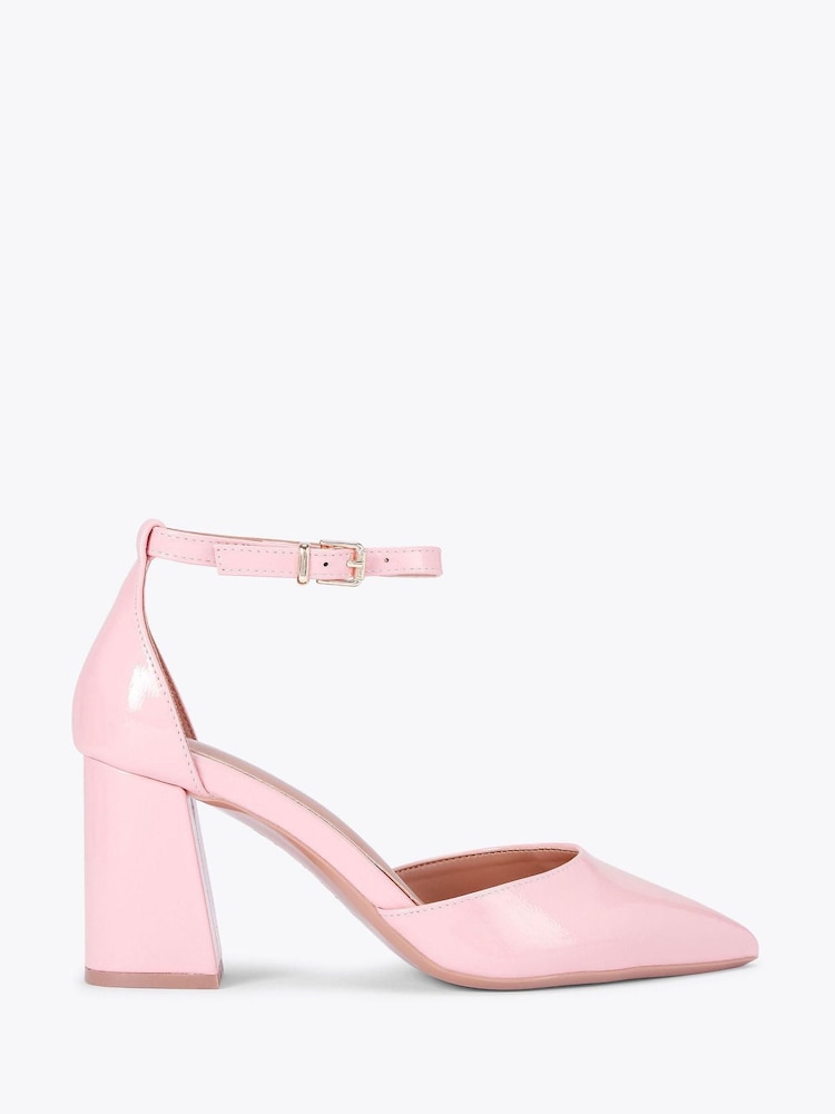 Carvela Pink Refined Court Shoes - Image 1 of 4