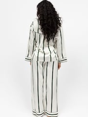 Fable and Eve Natural Wide Leg Long Sleeve Pyjamas Set - Image 2 of 4