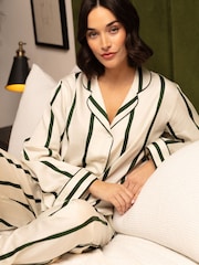 Fable and Eve Natural Wide Leg Long Sleeve Pyjamas Set - Image 3 of 4