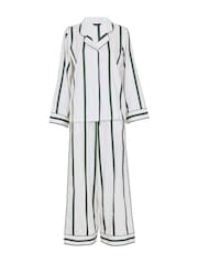 Fable and Eve Natural Wide Leg Long Sleeve Pyjamas Set - Image 4 of 4
