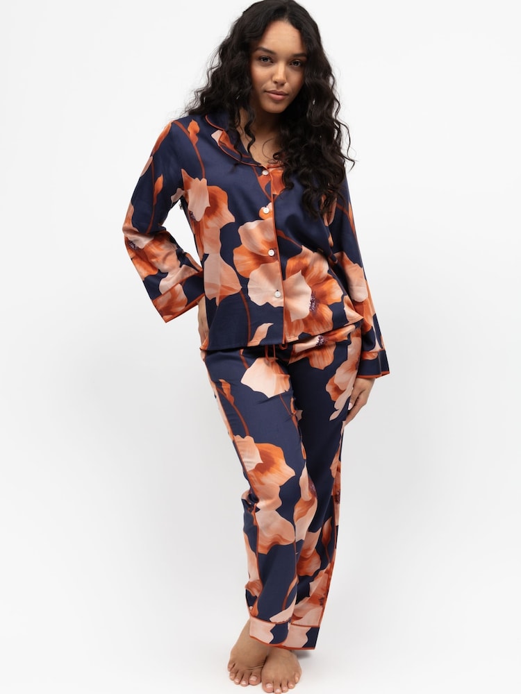 Fable and Eve Blue Long Sleeve Pyjamas Set - Image 1 of 4