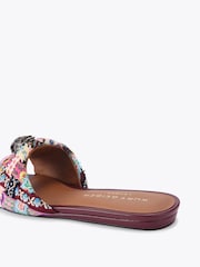Kurt Geiger London Red Kensington Flat Sandals - Image 4 of 5
