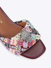 Kurt Geiger London Red Kensington Flat Sandals - Image 5 of 5